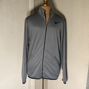 Nike Men's Epic Knit Long Sleeve Jacket Cool Grey/Black S Activewear Athleisure